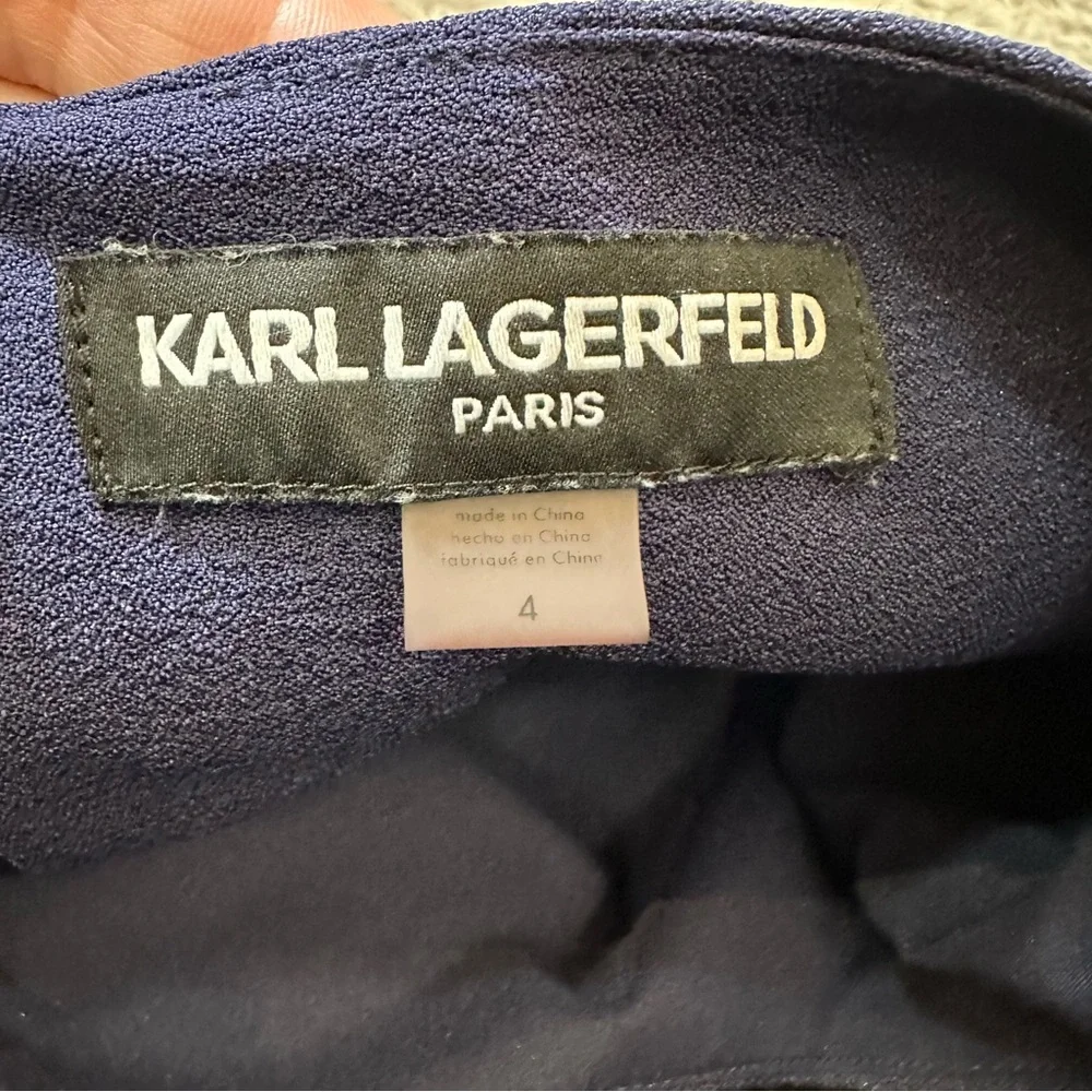 Karl Lagerfeld Sheath Dress with Bell Sleeves - Picture 7 of 9